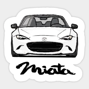 MX5 ND White Sticker